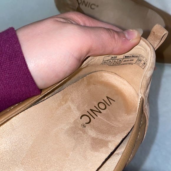 Vionic women's advantage jacey wedge slip on platform wedges toffee size 8.5 - Picture 4 of 8